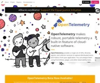 Opentelemetry.io(Effective observability requires high) Screenshot
