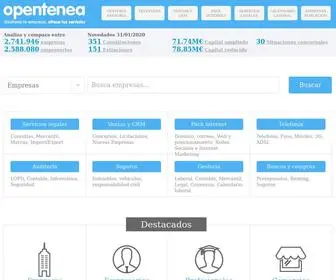 Opentenea.com(Gestionar tu empresa) Screenshot