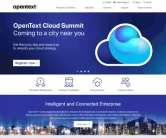 Opentext.co.uk(OpenText Enterprise Information Management (EIM)) Screenshot