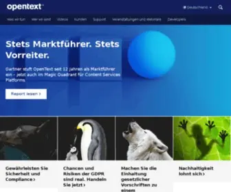Opentext.de(OpenText Enterprise Information Management (EIM)) Screenshot