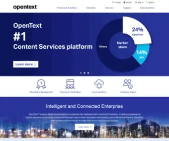 Opentext.nl(Empowering the Intelligent and Connected Enterprise) Screenshot