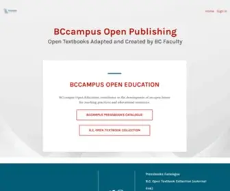 Opentextbc.ca(Open Textbooks Adapted and Created by BC Faculty) Screenshot