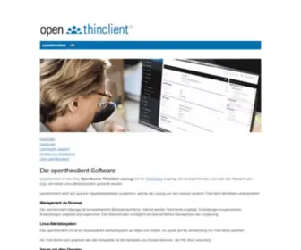 Openthinclient.org(Openthinclient) Screenshot