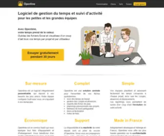 Opentime.fr(Logiciel de gestion du temps et de suivi d'activité) Screenshot