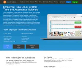Opentimeclock.com(Best Free Time Clock Software & Time Tracking App for Governments) Screenshot