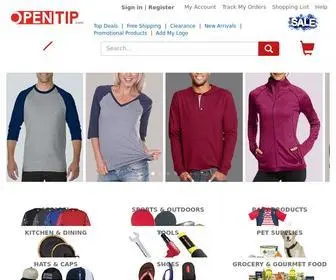 Opentip.com(Online Shopping for Promotional Items) Screenshot