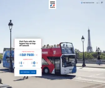 Opentourparis.com(Visit Paris aboard our sightseeing bus) Screenshot