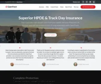 Opentrack.com(HPDE & Track Day Insurance For Liability & Physical Damage) Screenshot