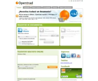 Opentrad.com(Tradutor Opentrad) Screenshot