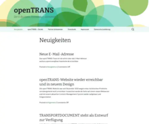 Opentrans.de(Der E) Screenshot