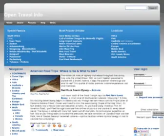 Opentravelinfo.com(Open Travel Info) Screenshot