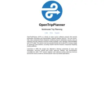 Opentripplanner.org(OpenTripPlanner) Screenshot