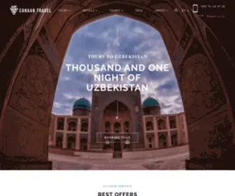 Openuzbekistan.com(Tours by tour operator Canaan Travel) Screenshot