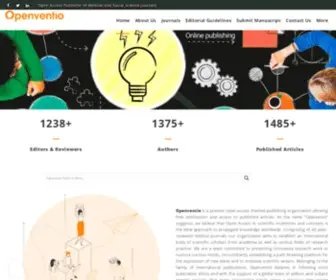 Openventio.org(Double-blinded peer review process) Screenshot
