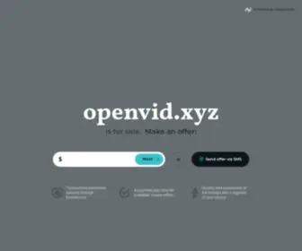 Openvid.xyz(All-in-one Video Platform) Screenshot