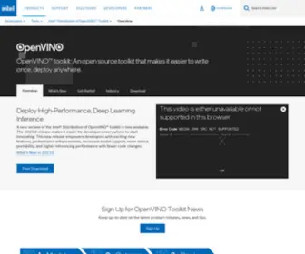 Openvino.ai(Intel®) Screenshot