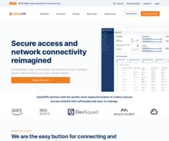 OpenVPN.com(Business VPN For Secure Networking) Screenshot