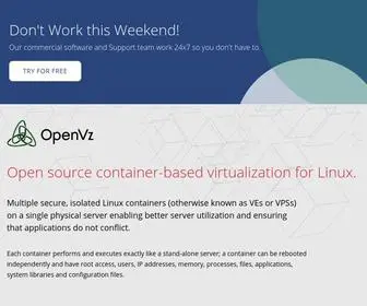 Openvz.org(Open source container) Screenshot