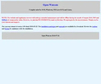 Openwatcom.org(Open Watcom) Screenshot