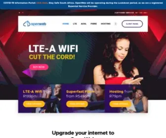 Openweb.co.za(Uncapped LTE Data R339) Screenshot