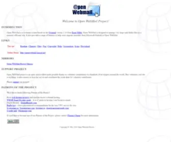 Openwebmail.org(Open WebMail Project) Screenshot