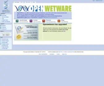 Openwetware.org(Main Page) Screenshot