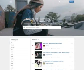 Openwhyd.org(Discover and collect the best music tracks from the web) Screenshot