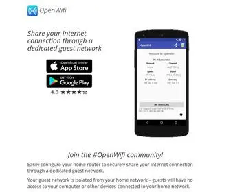 Openwifiapp.com(#OpenWifi) Screenshot