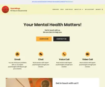 Openwingswellness.com(Online Counselling) Screenshot