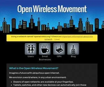 Openwireless.org(Open Wireless Movement) Screenshot