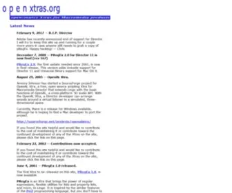 Openxtras.org(Open source Xtras) Screenshot