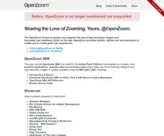 Openzoom.org(Promoting and Supporting High) Screenshot