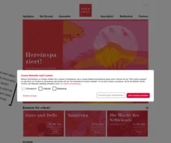 Oper-Graz.com(Startseite) Screenshot
