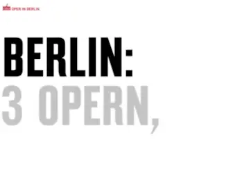 Oper-IN-Berlin.de(Stiftung Oper in Berlin) Screenshot