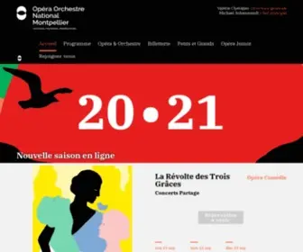 Opera-Orchestre-Montpellier.fr(Opéra Orchestre National Montpellier) Screenshot