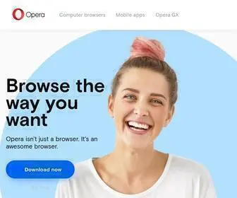 Opera.com(Opera Web Browser) Screenshot