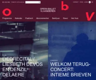 Operaballet.be(Opera Ballet Vlaanderen) Screenshot