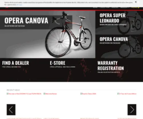 Operabike.com(Pinarello) Screenshot