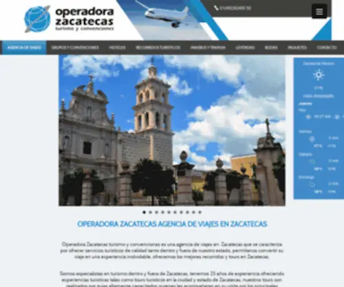 Operadorazacatecas.mx(Agencia de Viajes) Screenshot