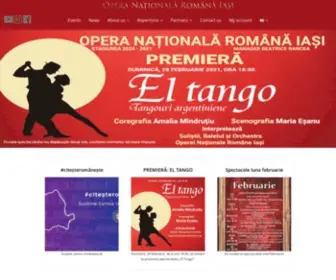 Operaiasi.ro(Opera Nationala Romana Iasi) Screenshot