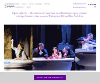 Operalafayette.org(Opera Lafayette) Screenshot