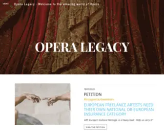 Operalegacy.com(Opera Legacy) Screenshot