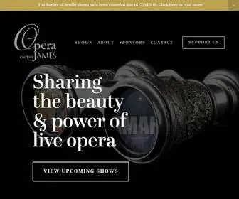 Operaonthejames.org(Opera on the James) Screenshot