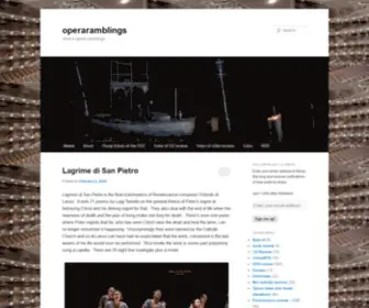 Operaramblings.blog(John's opera ramblings) Screenshot