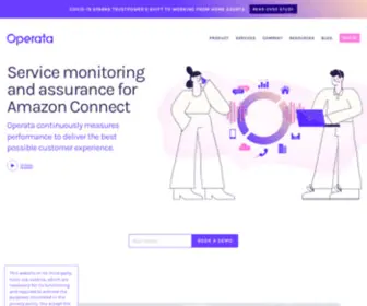 Operata.com(Performance monitoring and assurance for Amazon Connect) Screenshot