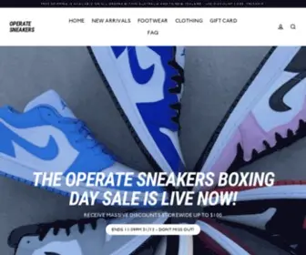 Operatesneakers.com(Operate Sneakers) Screenshot