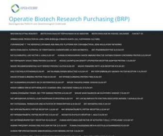 Operatiebrp.nl(Basisregistratie Platform voor Biotechnologisch Onderzoek) Screenshot