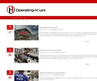 Operating-Hours.com(Operating Hours) Screenshot