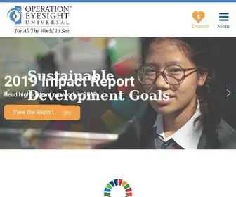 Operationeyesight.com(Operation Eyesight) Screenshot