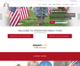 Operationfamilyfund.org(Wounded Veteran Charity) Screenshot